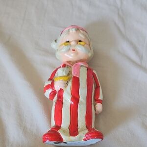 Striped Santa Claus Figurine